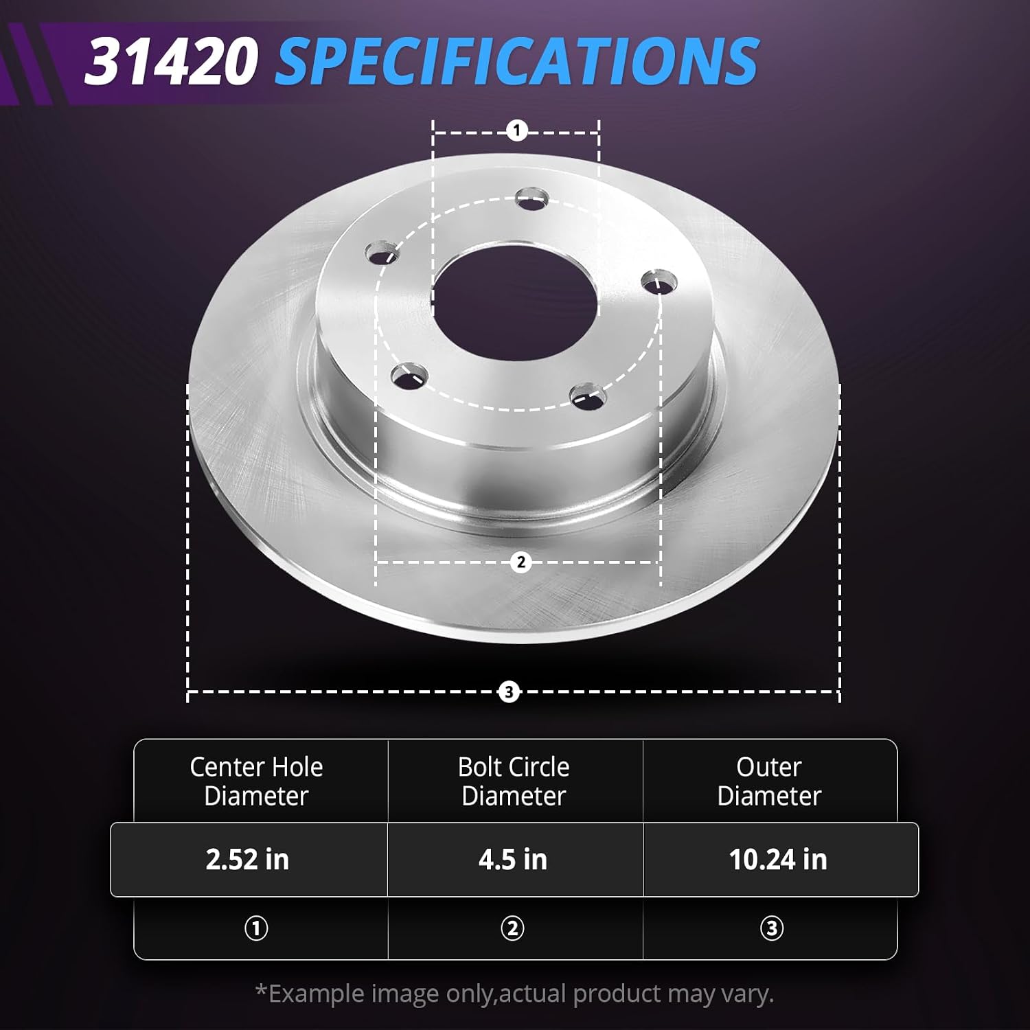 Brake Kit Replacement for Honda Civic 2006 2007 2008 2009 2010 2011, Rotors and Brake Pads Front and Rear, 10.3' Front and 10.24' Rear Brakes [4-Wheel Disc]