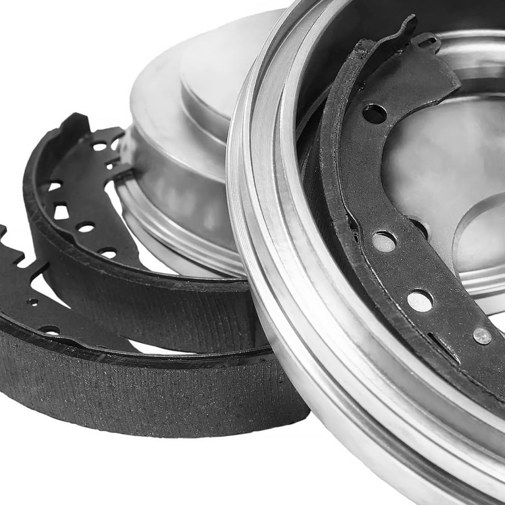 6PCs Rear Brake Drum and Shoes Kit Automotive Repalacement fits Honda Civic 1.8L 2006 2007 2008 2009 2010 2011 2012 2013 2014 2015, fits Honda Accord 2.4L 2003 2004 2005 2006 2007