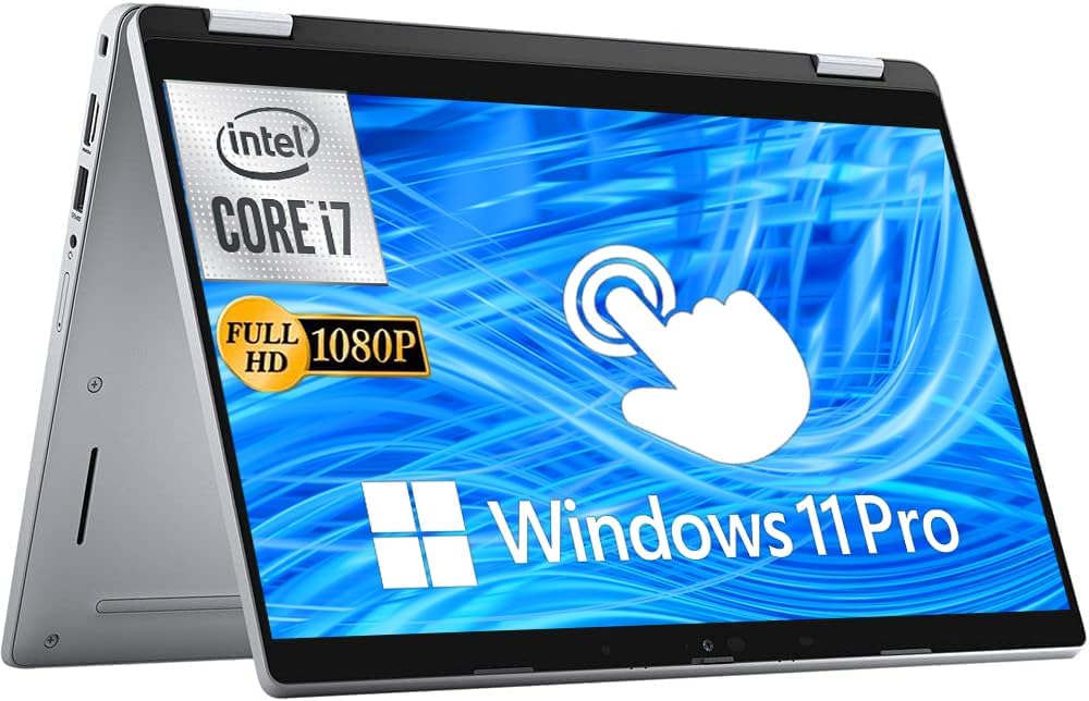 Dell Latitude 5320 2-in-1 Touchscreen Laptop, 13.3' FHD (1920 x 1080) Business Laptop, Quad Core i7-1185G7 up to 4.8GHz, 16GB DDR4 RAM 512GB SSD, Backlit Keyboard, Windows 11 Pro (Renewed)