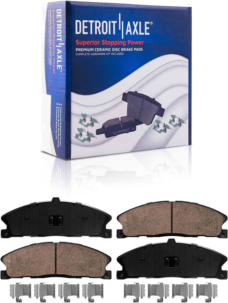 Detroit Axle - Brakes Kit for Ford Explorer Taurus Flex Police Interceptor Utlity Sedan Special Service Police Sedan Lincoln MKT MKS, Brake Rotors Brake Pads Replacement: 13.86 in Front 13.58 in Rear