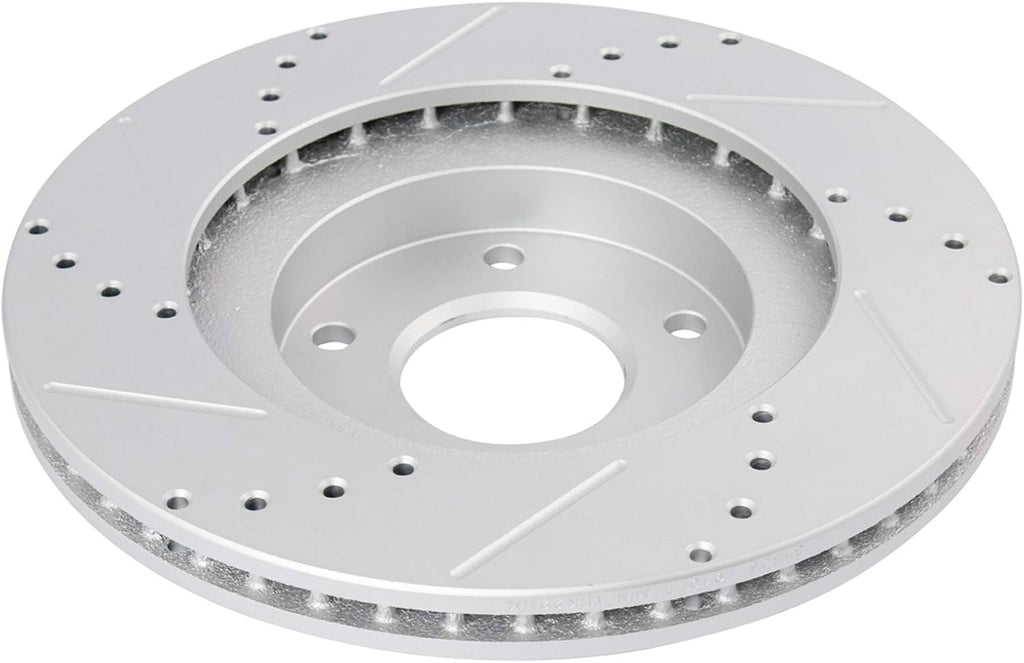TRQ Performance Front and Rear Brake Rotor Set G Coated Drilled and Slotted Compatible with 2002-2006 Nissan Altima