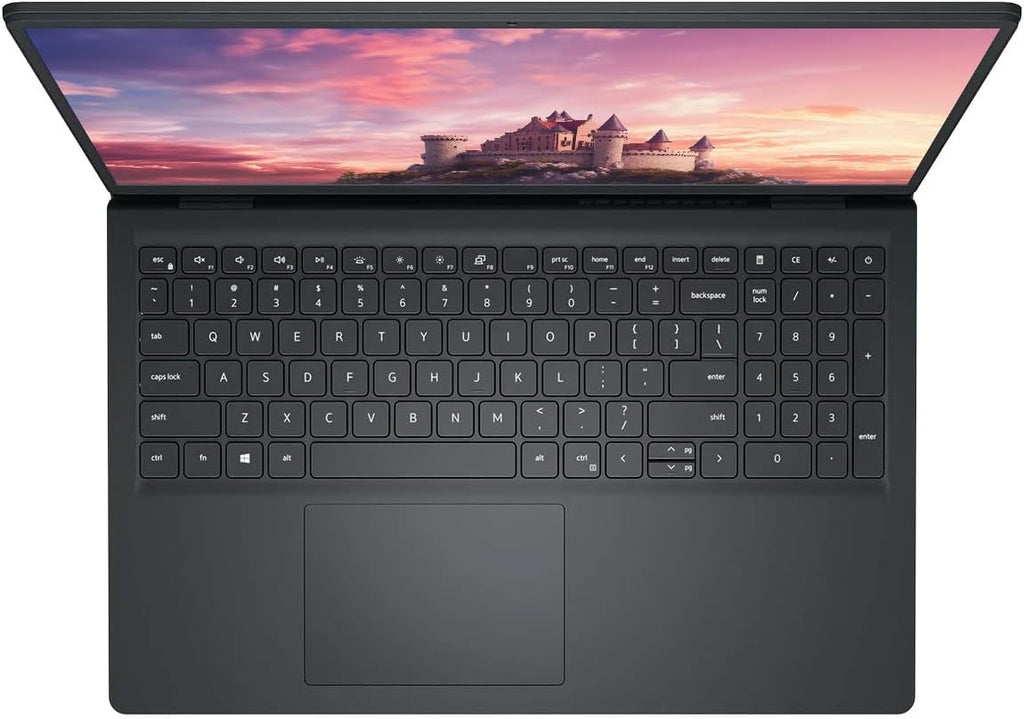 Dell Inspiron 15.6' FHD Touchscreen Business Laptop Computer, 8-core AMD Ryzen 7 Processor, 12GB RAM 256GB SSD, Windows 11 with AI Copilot Ready, Numeric Keypad, Black