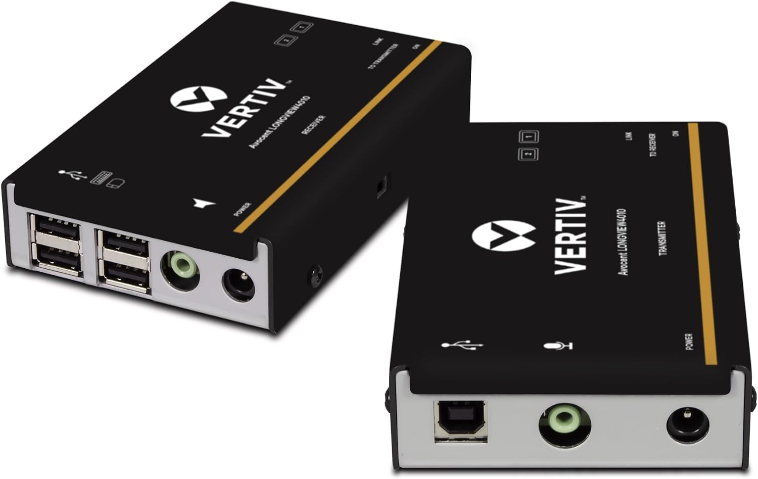 Vertiv Avocent LV 4010P High-Performance HD KVM Extender Kit with Receiver & Transmitter, VGA, Single Monitor, Extend up to 50 m. / 164 ft. (4010P)
