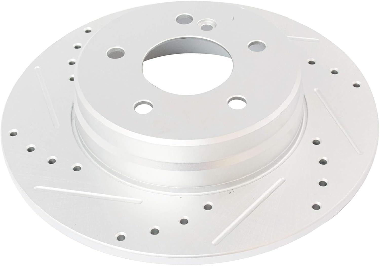 TRQ Performance Front & Rear Brake Rotors Set 4 Piece G-Coated Slotted X Drilled for 03-05 C240 06-07 C280 01-05 C320 C350 98-05 CLK320 06-09 CLK350 99-03 CLK430 98 E300 96-02 E320 98-02 E430