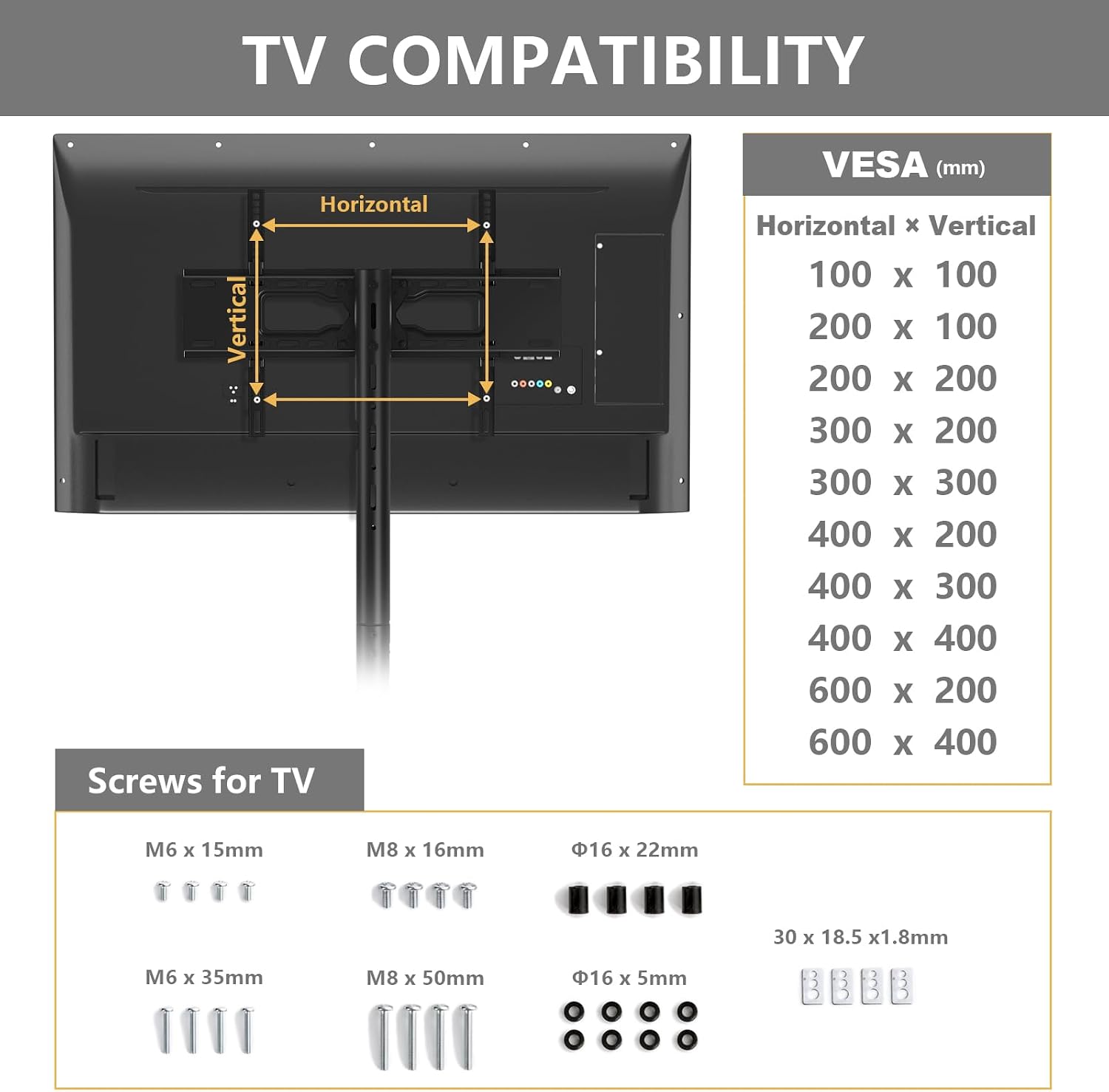 TVON Mobile Dual TV Stand for Four 32-65 Inch Plasma LCD LED Smart Flat Panel Curved TV Monitor Screens, Rolling Cart with Wheels, Tilt TV Mount Floor Stand, Hold up to 132 lbs