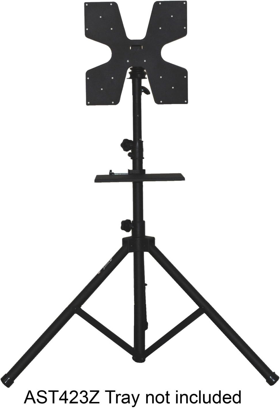 The Audio2000'S AST424Y Patented Heavy-Duty Flat-Panel/TV Monitor Stand with Tripod Legs and Foldable Universal Mount & Hardware Compatible with VESA 100x100, 200x100, 200x200, 400x400 Hole Patterns