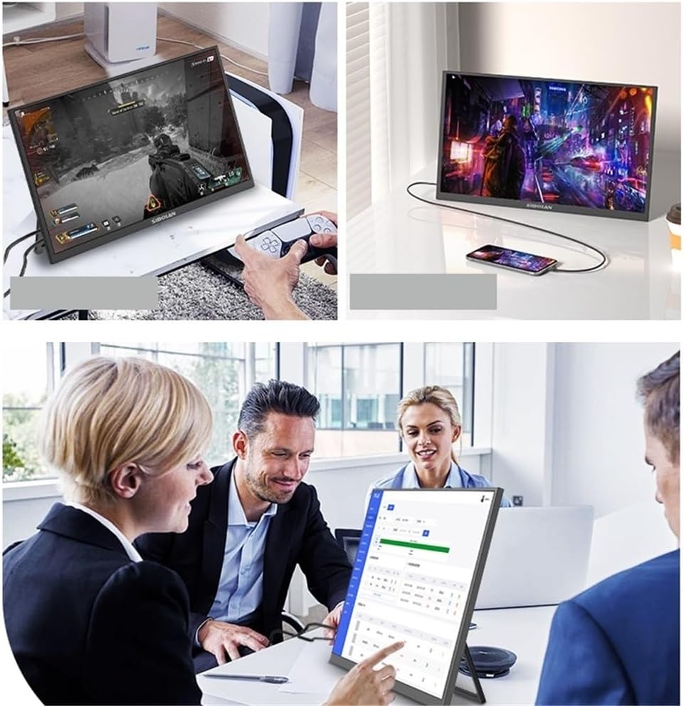 Portable Monitor for Laptop 17.3 Inch 60HZ Portable Monitor Extended Sub-Screen 3840 * 2160 Laptop Mobile Phone External Portable Gaming Monitor