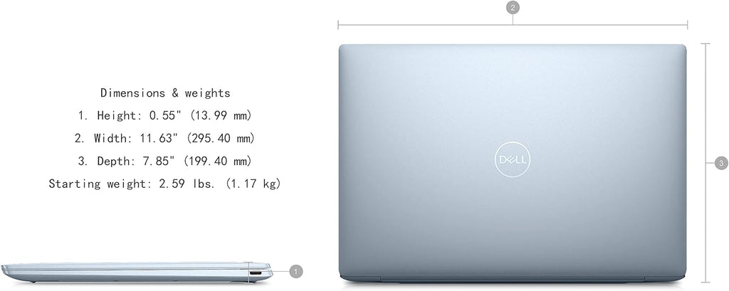 Dell XPS 13 9315 13.4' Touch 16GB 512GB SSD Core™ i7-1250U 1.1GHz WIN11P, Sky (Renewed)