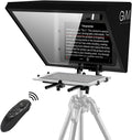 GVM Teleprompters for ipad Tablet DSLR Camera Portable 18'' Teleprompter Kit with Remote Control & App,Solid Aluminum Constructions,Colorless Spectroscope,Ultra HD Wide-Angle Lens