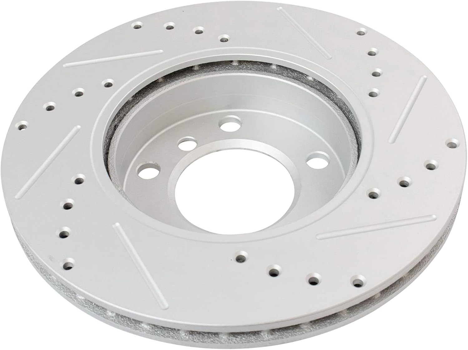 TRQ Performance Front and Rear Brake Rotor Set G Coated Drilled and Slotted Compatible with 1992-1998 BMW 318i 318is 325i 325is 1996-1998 328i 328is 1998-1999 323is