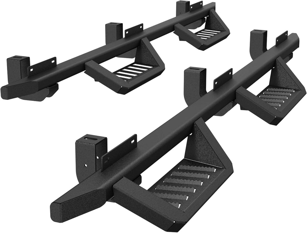 Running Boards Compatible with 2018-2026 Jeep Wrangler JL 4 Doors, 5.2' Side Step Rails, Heavy-Duty Black Carbon Steel Nerf Bars for Wrangler JL(18-26 JL 4 Doors)