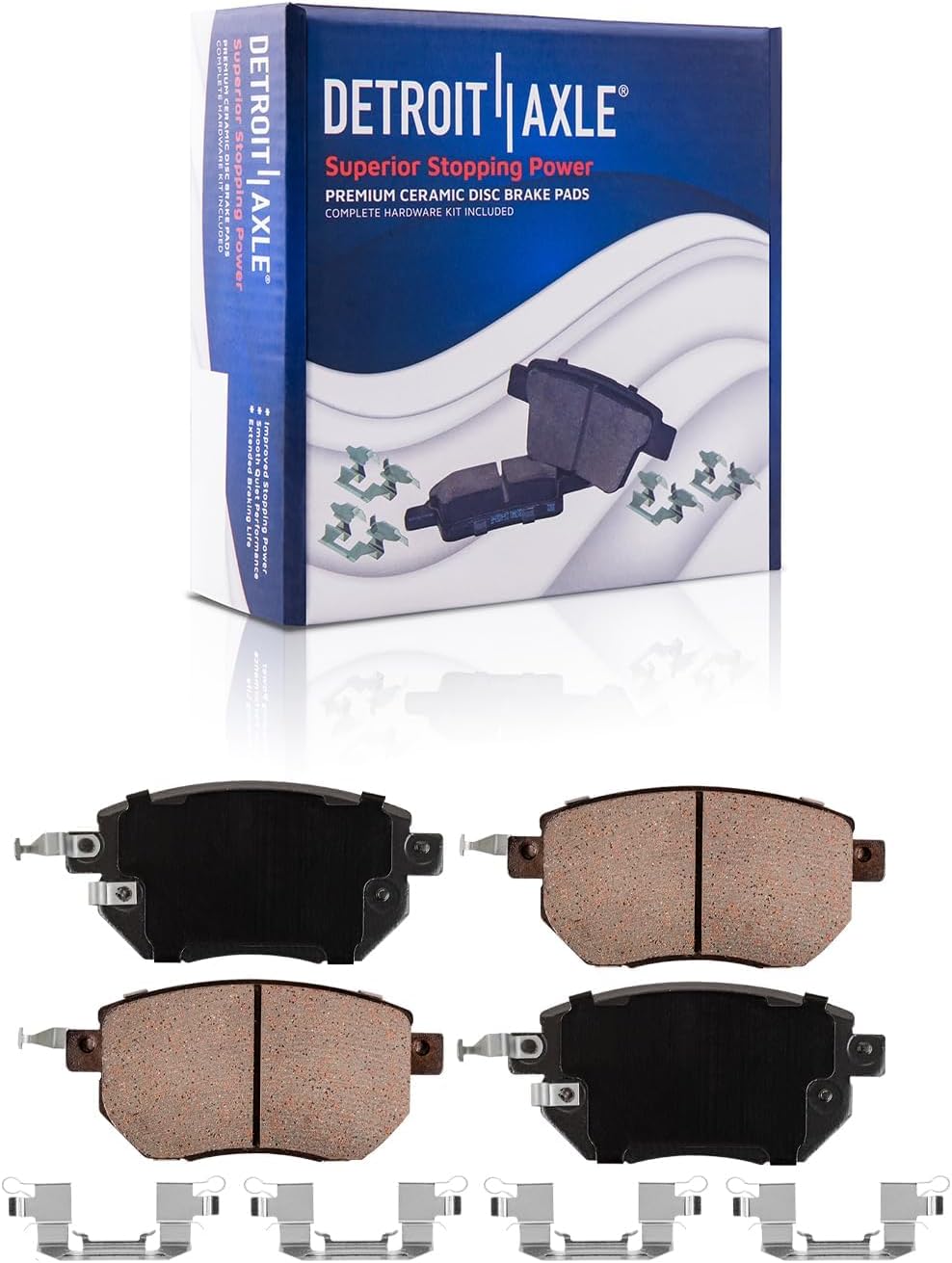 Detroit Axle - 4pc Front Brake Kit for 05-06 Nissan Altima 05-07 09-12 Murano 04-08 Maxima 03-05 INFINITI FX35 FX45, Drilled and Slotted Disc Brake Rotors Ceramic Brakes Pads : 12.60' inch Rotors