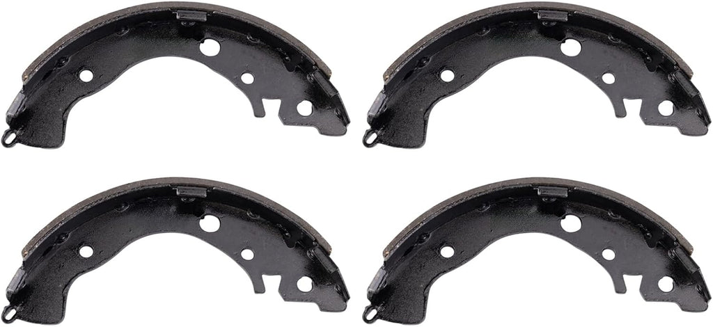 TRQ Front & Rear Brake Pad & Rotor,Shoe & Drum Kit Semi-Metallic Compatible with 2006-2011 Honda Civic