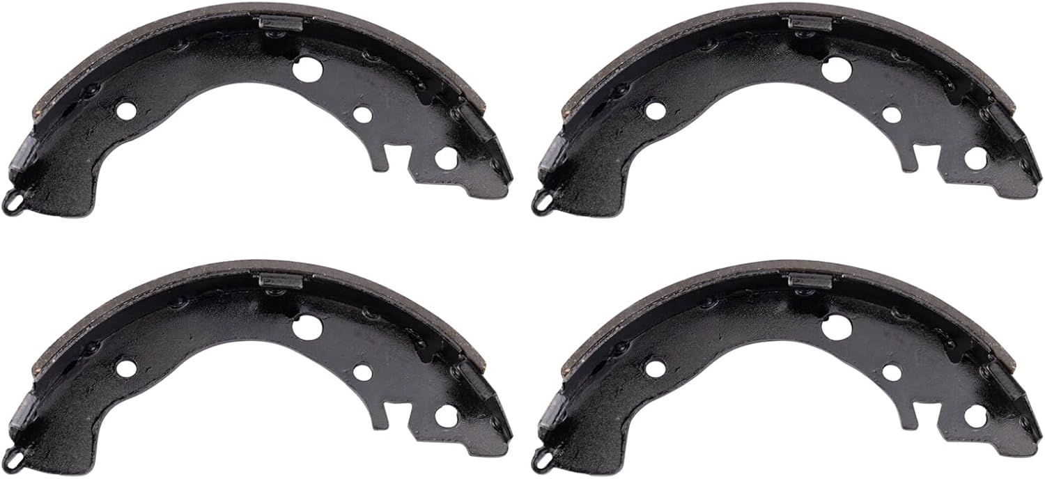 TRQ Front & Rear Brake Pad & Rotor,Shoe & Drum Kit Semi-Metallic Compatible with 2006-2011 Honda Civic
