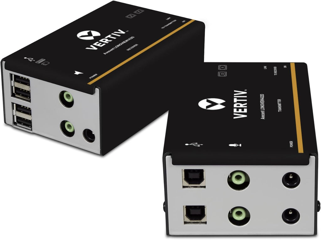 Vertiv Avocent LV 4020P High-Performance HD KVM Extender Kit with Receiver & Transmitter, VGA, Dual Monitor, Extend up to 50 m. / 164 ft. (4020P)