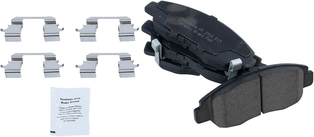 Replacement Brake Pads and Coated Rotors - Brake Drum and Shoe Kit with Posi-Quiet Ceramic Pads - fits 2006-2011 Honda Civic