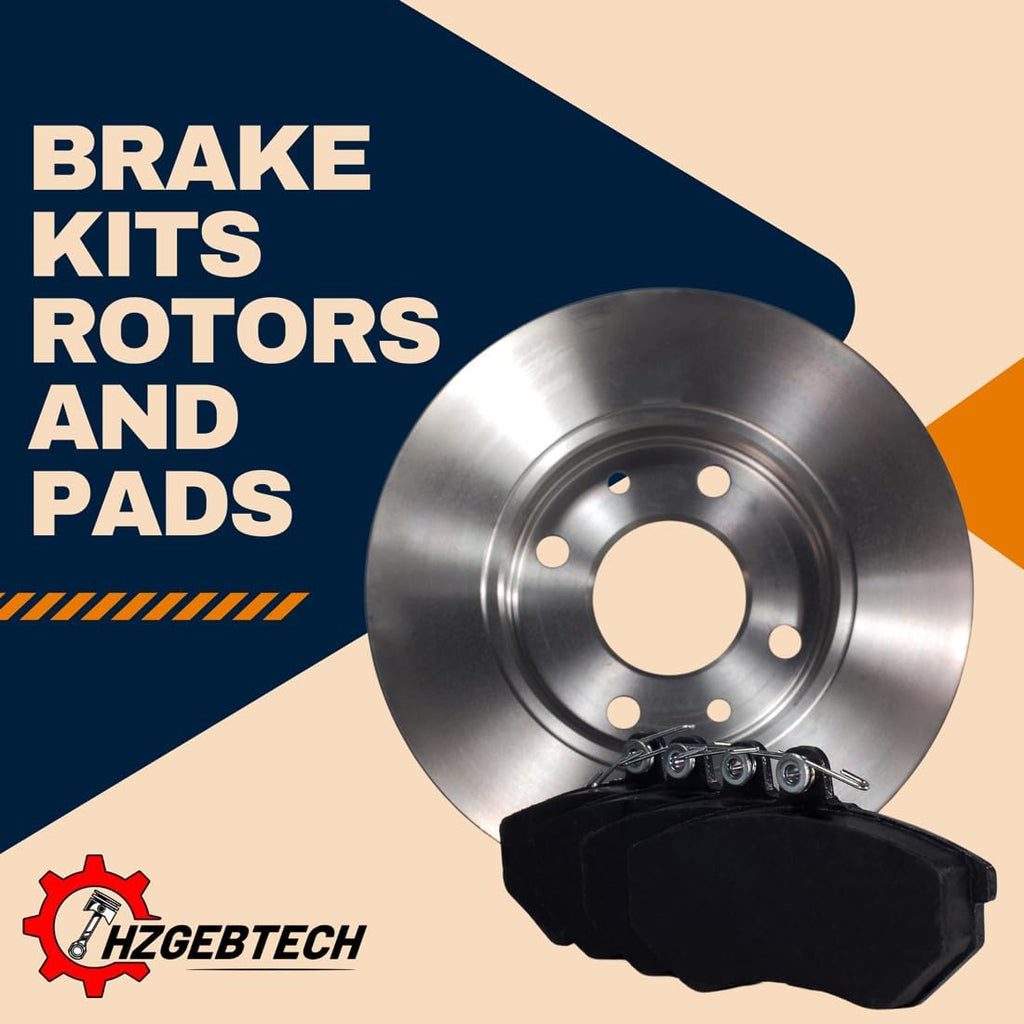 Rotors and Brake Pads 6PCs Rear Automotive Replacement Brake Kits for Honda Civic 1.8L 2006 2007 2008 2009 2010 2011 2012 2013 2014 2015, for Honda Civic 2.0L 2006 2007 2008 2009 2010 2011