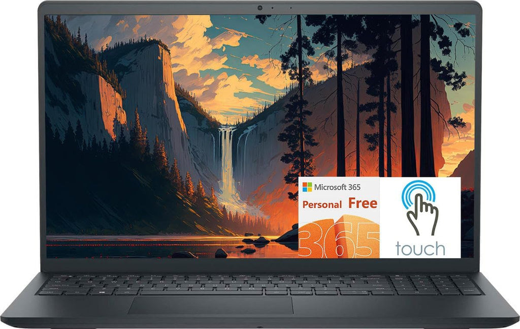Dell Inspiron 15 Laptop, 15.6' Full HD Touchscreen Business & Student Laptop Computer, AMD Ryzen 5 7530U 6-Core Processor, 32GB RAM 1TB SSD, Windows 11 Laptop with 1 Year Microsoft 365, Carbon Black