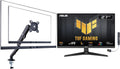 ASUS TUF Gaming 27' FHD IPS Monitor with 1ms Response Time, 180Hz Refresh Rate, Anti Glare, Flicker Free, VESA Mount (100mm), Displayport, HDMI, Black(VG279Q3A) w/DKZ Hub & ErgoFlexy Single Mount Arm