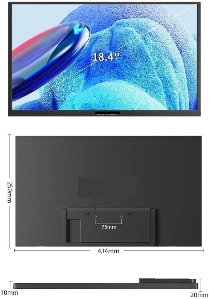 Portable Monitor for Laptop Portable Monitor 18.4 Inch Extended Sub-Screen 4k Laptop Mobile Phone External Portable Gaming Monitor