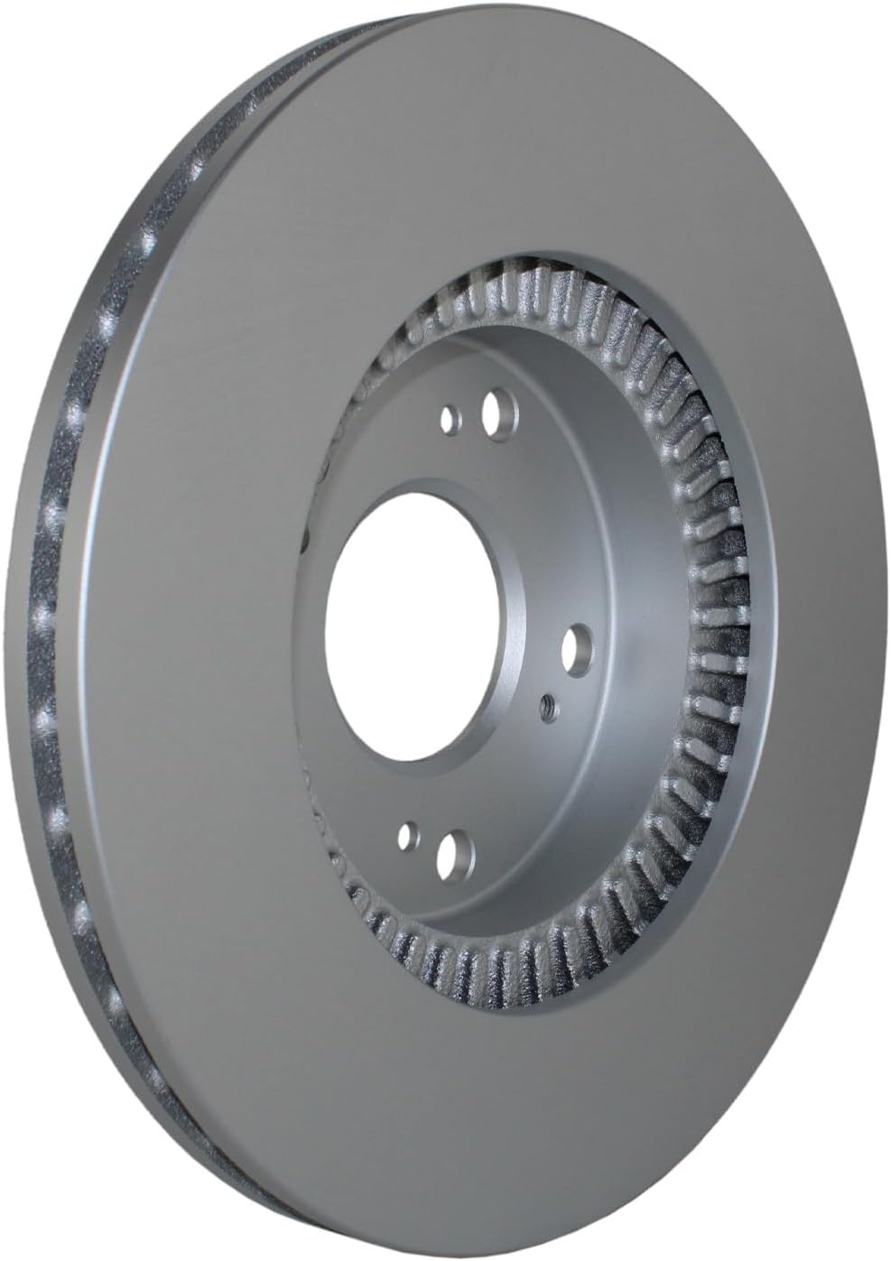 Coated Vented 282mm Disc Rotors and Akebono ProACT Ceramic Pad Set with Hardware and Acoustic Sensor Front Brake Kit For Honda Accord LX SE EX Hybrid Special Edition EX-L 3.0L V6