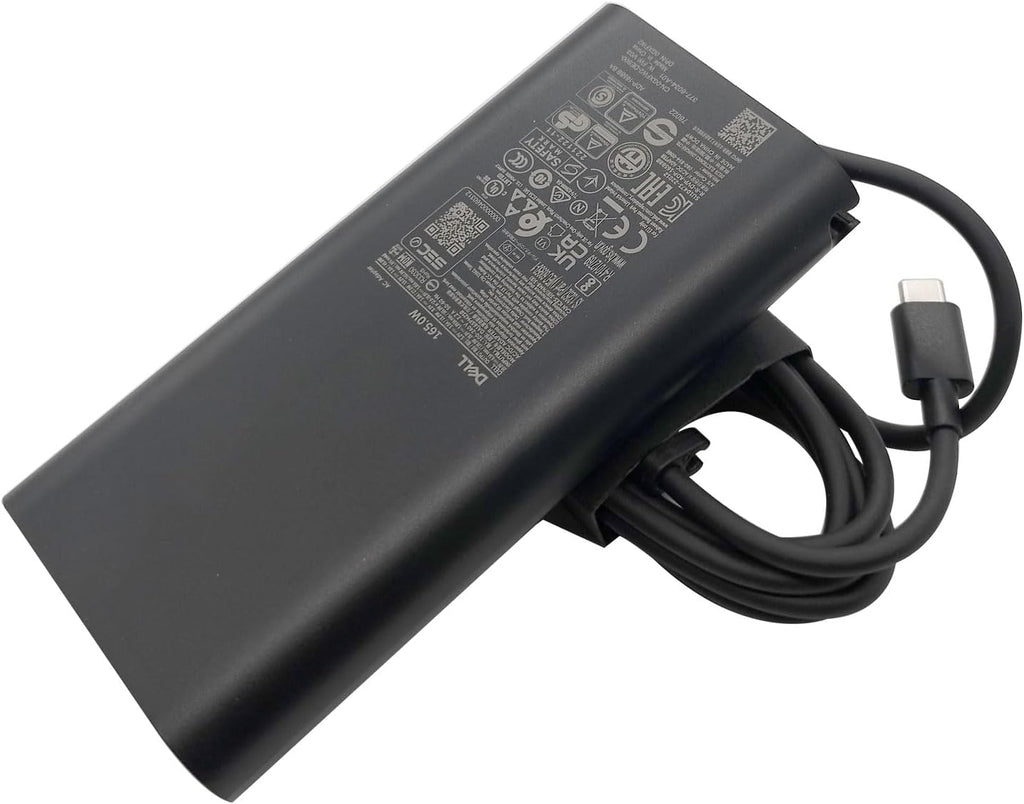 Dell Laptop Charger 165W Watt USB Type C AC Power Adapter - M9TG5,GXFW2,N86KM - HA165PM210,DA165PM210,LA165PM210