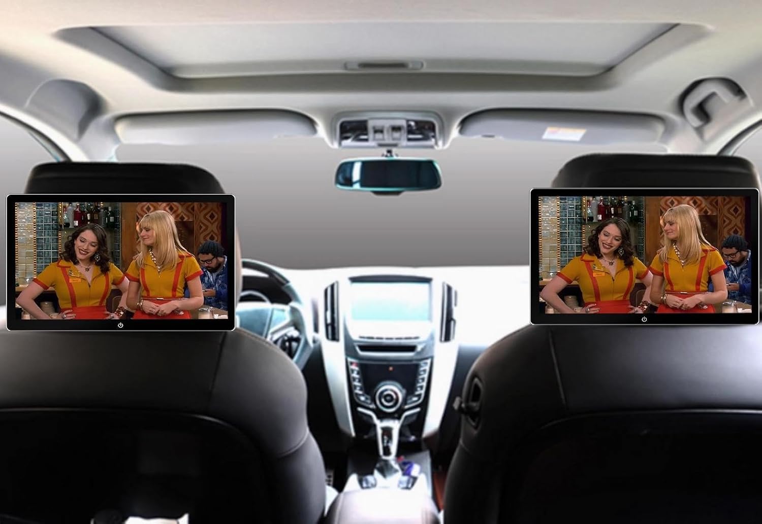 10.1 Inch 4K Android 13 Car TV Headrest Monitor for Cars Back seat,Support Phone Wireless Mirror Link Touch Screen,HDMI Input,USB/SD Card Tablet Portable Multi-Media Video Player,WiFi,2+32G