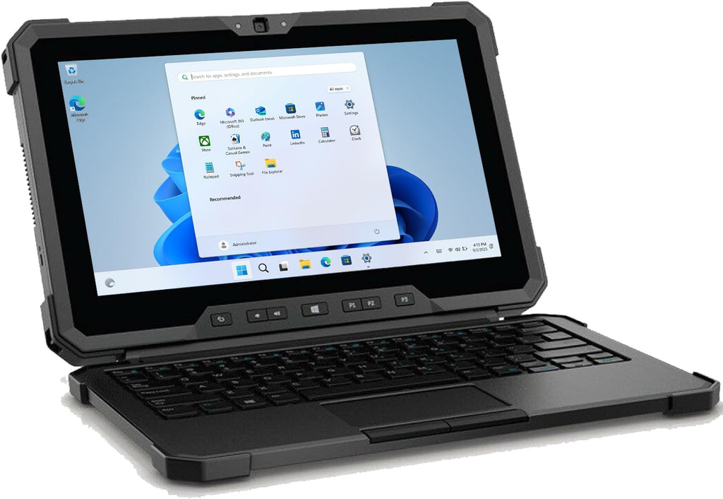 Dell Latitude 7212 Rugged Extreme Tablet PC, 11.6' FHD Touch, i7-8650U up to 4.2GHz, Outdoor-Readable, 16GB RAM, 512GB SSD, USB-C, 4G LTE, Dedicated GPS, Detachable Keyboard, Windows 11 Pro (Renewed)