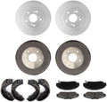 Arrhythmic 12X Semi-Metallic Brake Pads Rotors Shoes & Drum Set Front Rear Left Right for Honda Civic 1.8L 2006-2011 Automotive Replacement Brake Kit