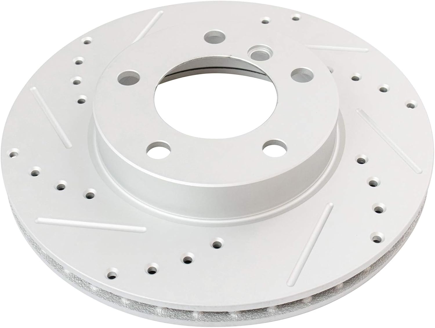 TRQ Performance Front and Rear Brake Rotor Set G Coated Drilled and Slotted Compatible with 1992-1998 BMW 318i 318is 325i 325is 1996-1998 328i 328is 1998-1999 323is