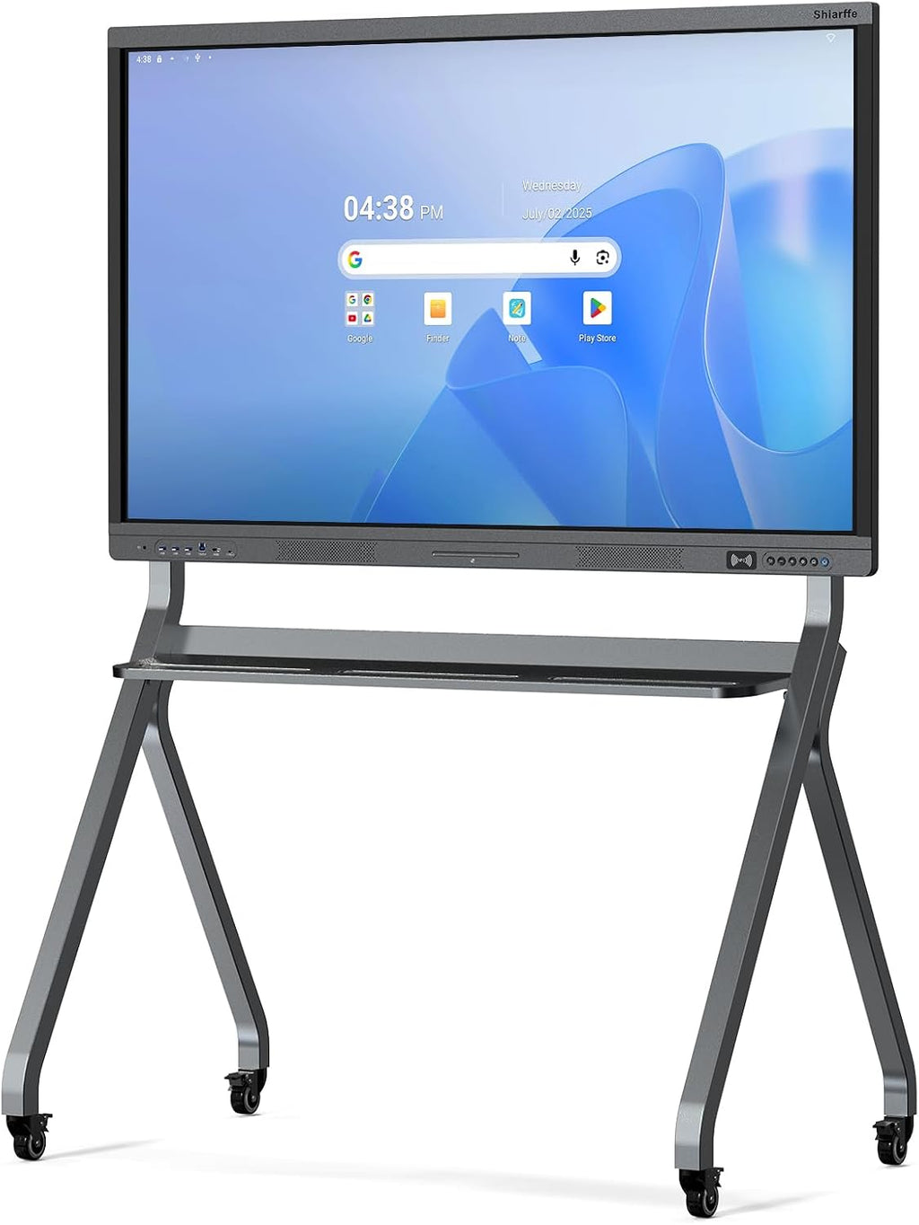 Shiarffe X5 Smart Board 55 Inch 4K Interactive Whiteboard 8GB RAM + 128GB Storage, All-in-One Touchscreen Monitor Built-in Speaker for Classroom Hybrid Work (Board Only)