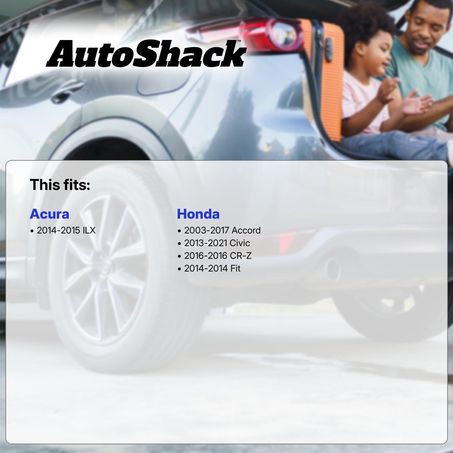 AutoShack Front Brake Rotors, Ceramic Pads & Calipers for Honda, Accord 2003-2017 Civic 2013-2021, FWD L4 1.5L 1.8L 2.0L 2.4L - E-Coated Drilled & Slotted - ShadowGuard - 11.1' (281.95 mm), 5-Lug