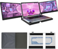 Laptop Screen Extender 14″ – Triple Portable Monitor with 360° Rotation, Detachable Dual Screens, Plug & Play External Display for Windows, Mac, Chrome, USB-C & HDMI Laptops