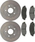 Ceramic Brake Pads w/Vented Rotors 10.3inch (261.62mm) for Honda Civic 1.8L 2006 2007 2008 2009 2010 2011 6Pcs Front Replacement Brakes Kit