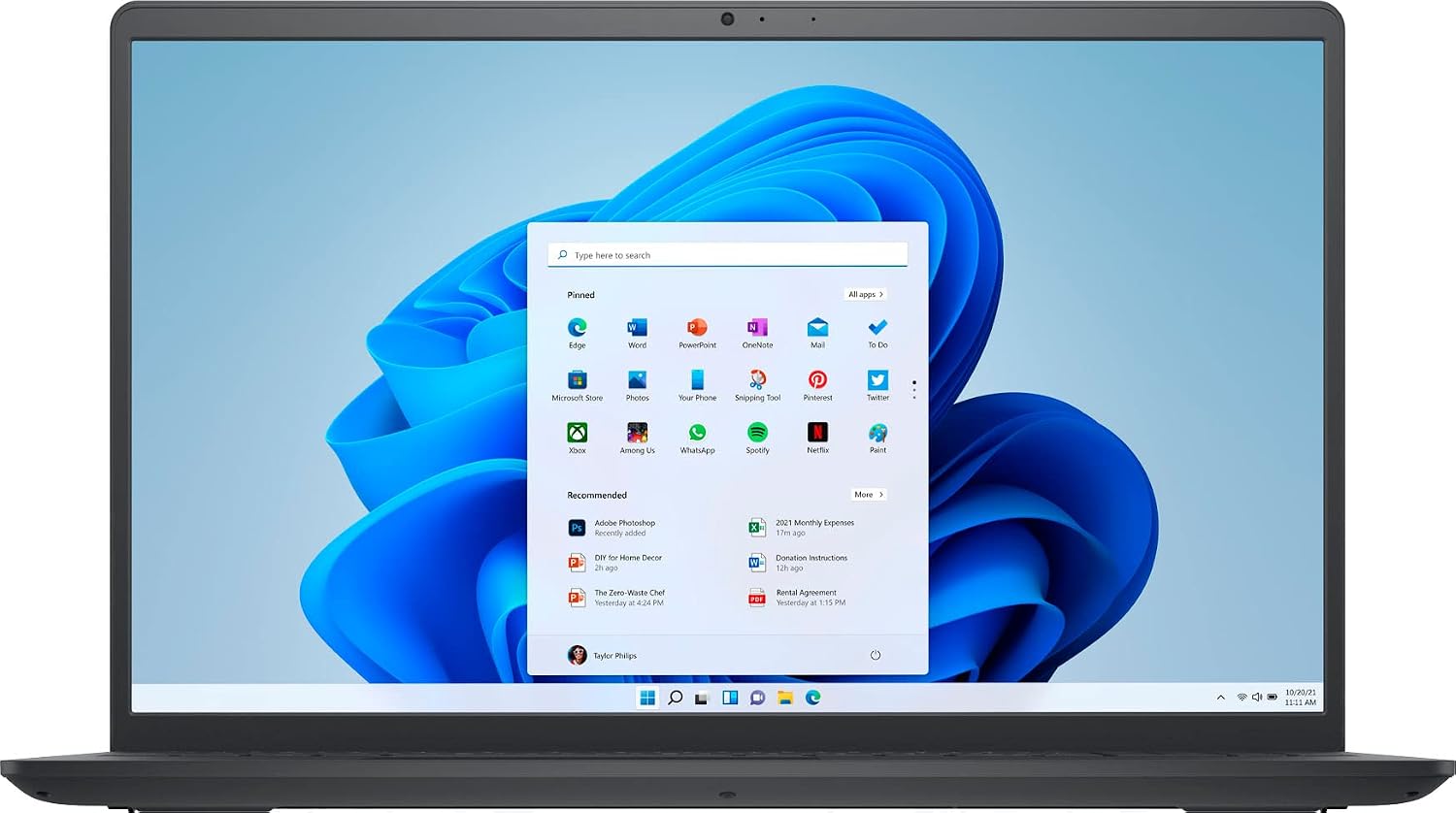 Dell Laptop | Inspiron 15 i3515 | 15.6' 1366 x 768 LED-Backlit | AMD Ryzen 5 3450U 4-Core | 16GB DDR4 | 512GB SSD | Windows 10 Home | Wi-Fi 5 - Bluetooth 5-720p HD Camera - Black