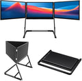 15.6' Triple Laptop Screen Extender, 1080p Fhd Portable Monitor for Laptop USB C HDMI, Monitor Extender for Triple Display, for Mac/Windows, for 13'-17.3' Laptops