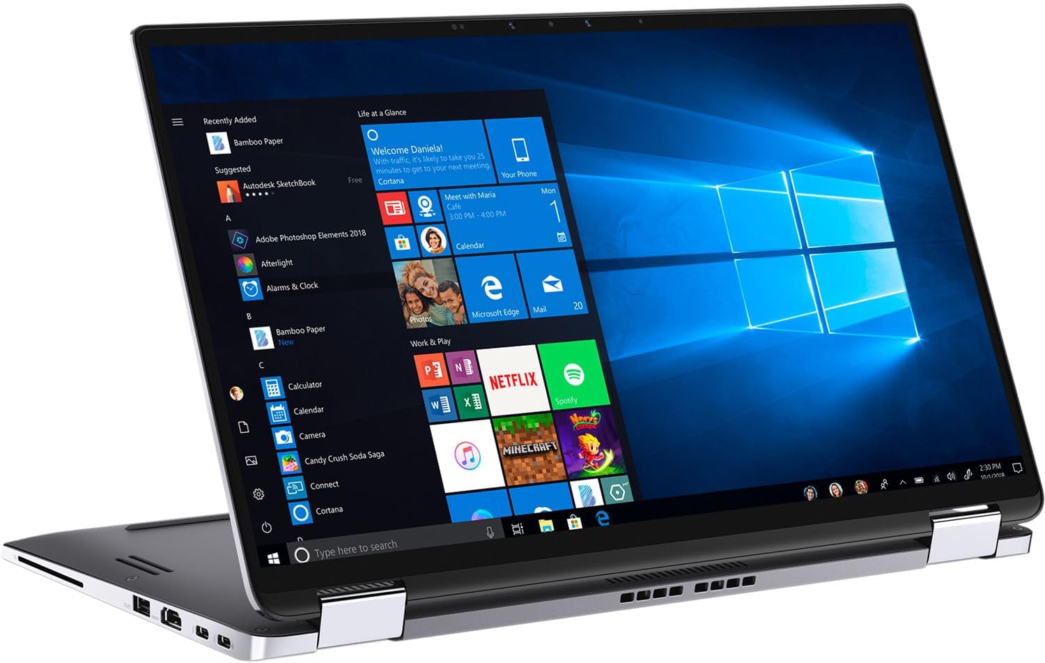 Dell Latitude 7400 2-in-1 Business Laptop Computer, 14' FHD Touchscreen Notebook PC, Intel Core i5-8365U, 8GB RAM, 256GB SSD, Backlit Keyboard, Webcam, Windows 11 Pro (Renewed)