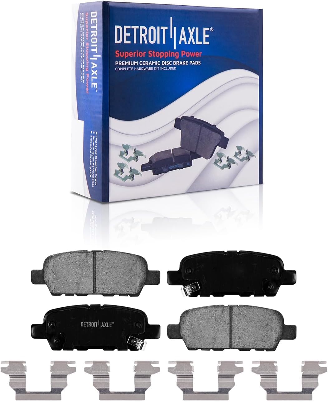 Detroit Axle - Brake Kit for 2003 2004 2005 Nissan 350Z INFINITI G35 Disc Brake Rotors Ceramic Brakes Pads Replacement : 11.65' inch Front Rotors and 11.5' inch Rear Rotors