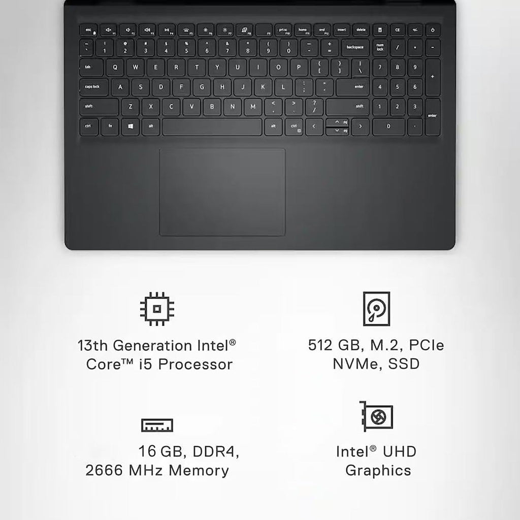 Dell Inspiron 3530 Touchscreen Business Laptop, 15.6' FHD, Intel 13th Gen i5-1334U, 16GB RAM, 512GB SSD, Intel UHD Graphics, Numeric Keypad, Copilot AI PC, WiFi 6, Win11 Home, WOWPC Recovery USB