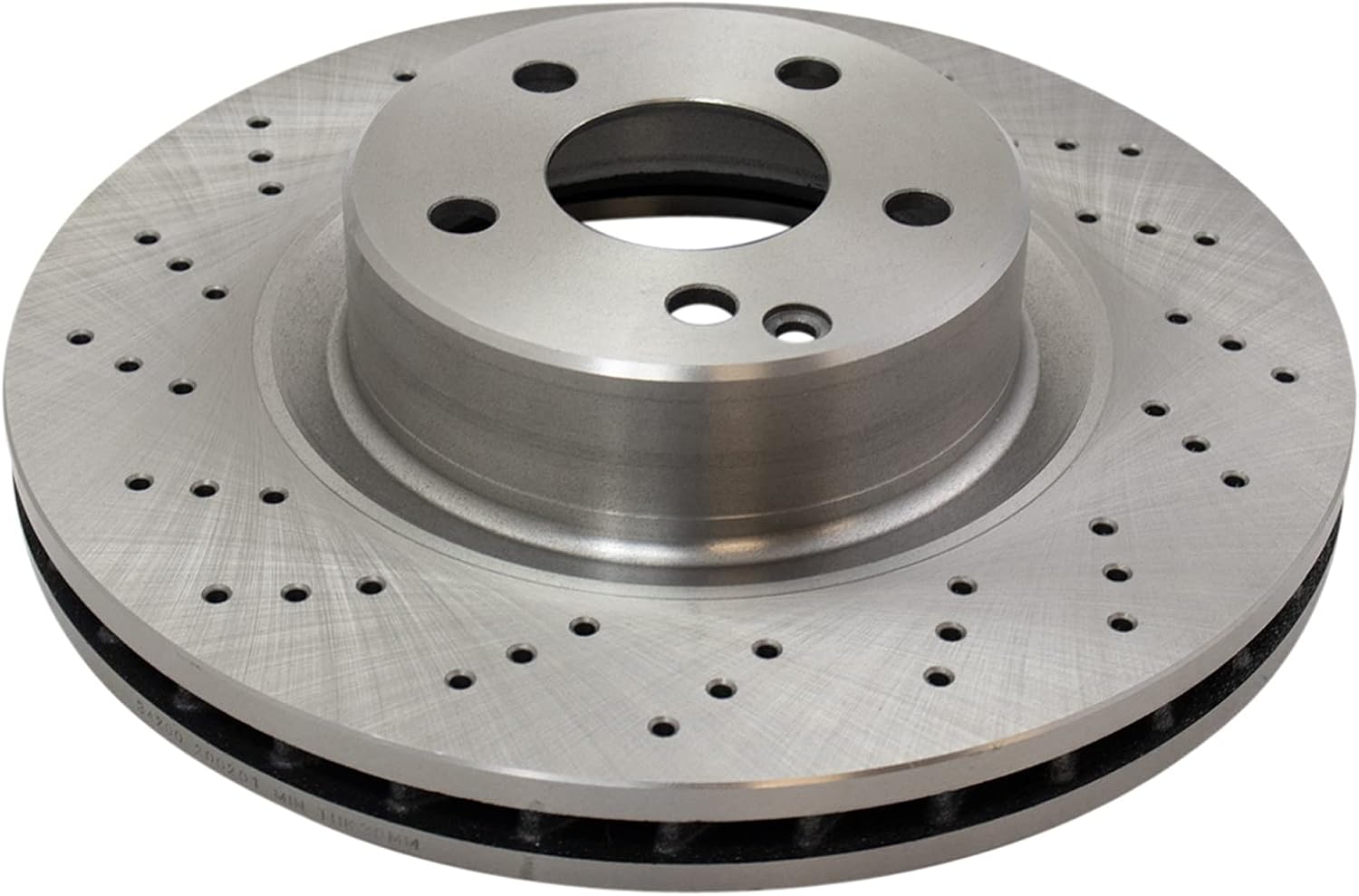 TRQ Front Brake Pad and Rotor Set Semi Metallic Vented Rotors Compatible with 2000-2002 Mercedes-Benz CL500 2000-2003 S430 S500