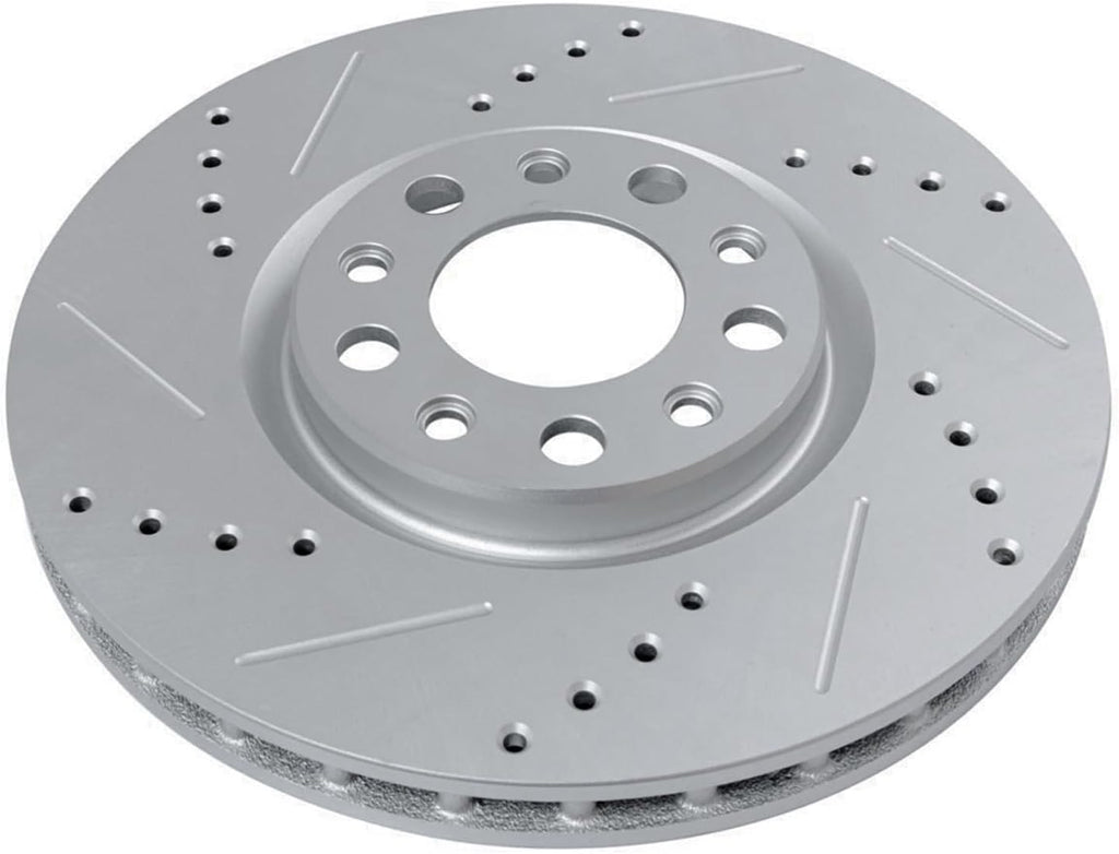 Detroit Axle - Front Brake Rotors for 2016-2024 Chevrolet Camaro 2020-2025 Cadillac CT5, Drilled and Slotted Disc Brake Rotors Set Replacement : 12.64' inch Front Rotor