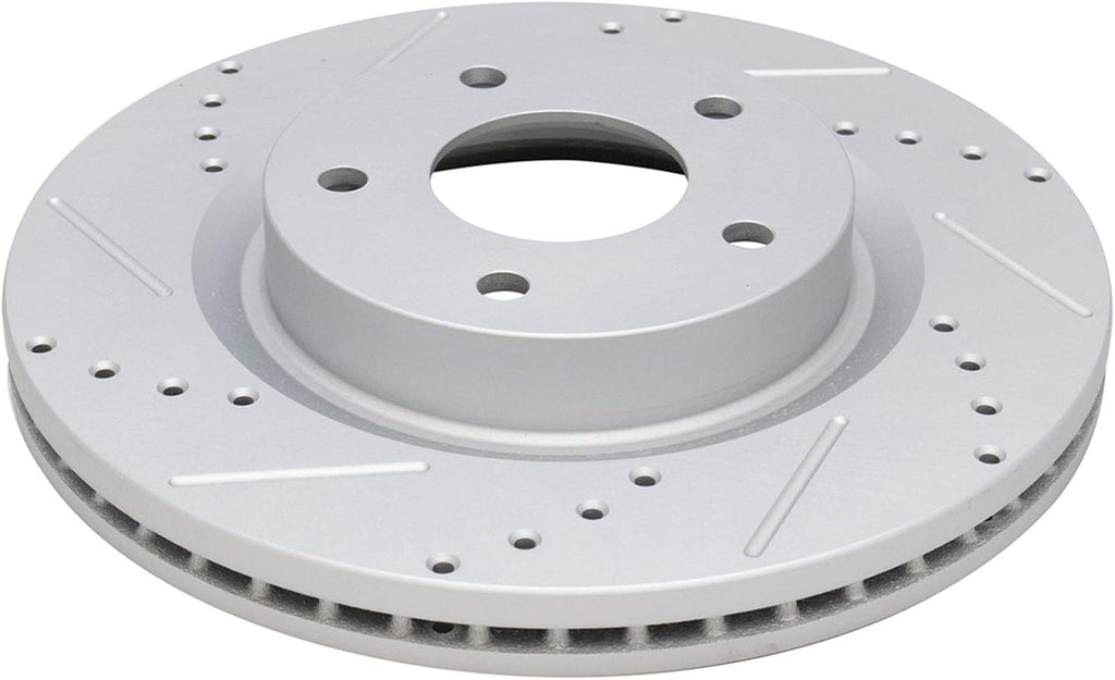 TRQ Performance Front and Rear Brake Rotor Set G Coated Drilled and Slotted Compatible with 2007-2024 Nissan Altima
