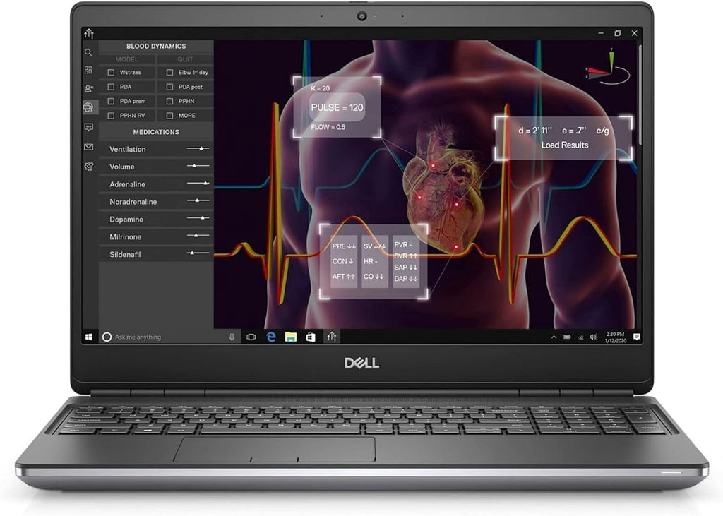 Dell Precision 7550 Workstation Laptop | Intel Core i7-10750H | 16GB RAM | 512GB SSD | NVIDIA Quadro T1000 | 15.6' FHD 1080p Display | Backlit Keyboard | Windows 11 Pro | Powerful Mobile PC (Renewed)