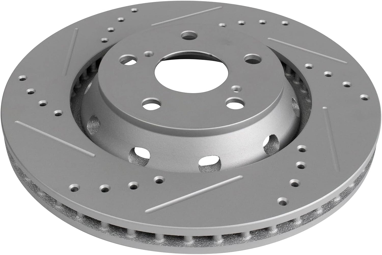 TRQ Performance Front and Rear Brake Rotor Set G Coated Drilled and Slotted Compatible with 2009-2015 Toyota Venza
