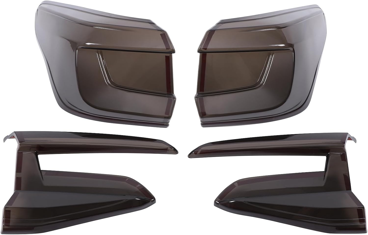Car Rear Tail Light Lamp Cover Compatible with Subaru Crosstrek GU 2024-2026, Taillight Lamp Shell Shade Frame Bezels Trim Frame Rear Headlight Decorative Cover Protector ABS Exterior Accessories