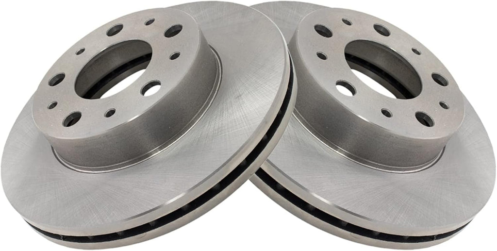 TRQ Front Brake Pad and Rotor Set Semi Metallic Vented Rotors Compatible with 2014-2021 Ram ProMaster 1500 2500 3500