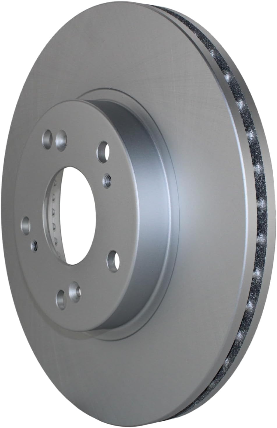 Coated Vented 282mm Disc Rotors and Akebono ProACT Ceramic Pad Set with Hardware and Acoustic Sensor Front Brake Kit For Honda Accord LX SE EX Hybrid Special Edition EX-L 3.0L V6