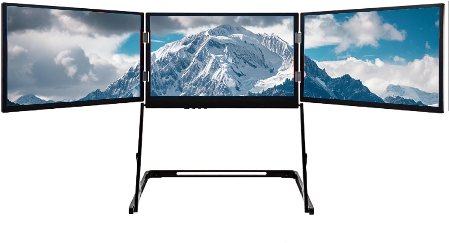 Laptop dual monitors, monitor extender, portable laptop screen extender, 15.6-inch HD external monitor, plug-and-play compatible with Mac, Windows, and Android. Devices for business and creative work