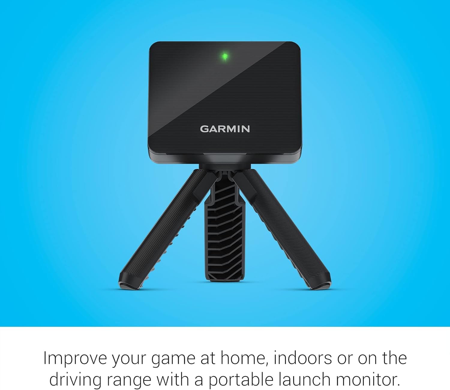 PlayBetter Garmin Approach R10 Portable Golf Launch Monitor & Simulator Bundle - Great for Home, Outdoor & Indoor, Projector Compatible, Software Accuracy Upgraded - Includes Alignment Stand
