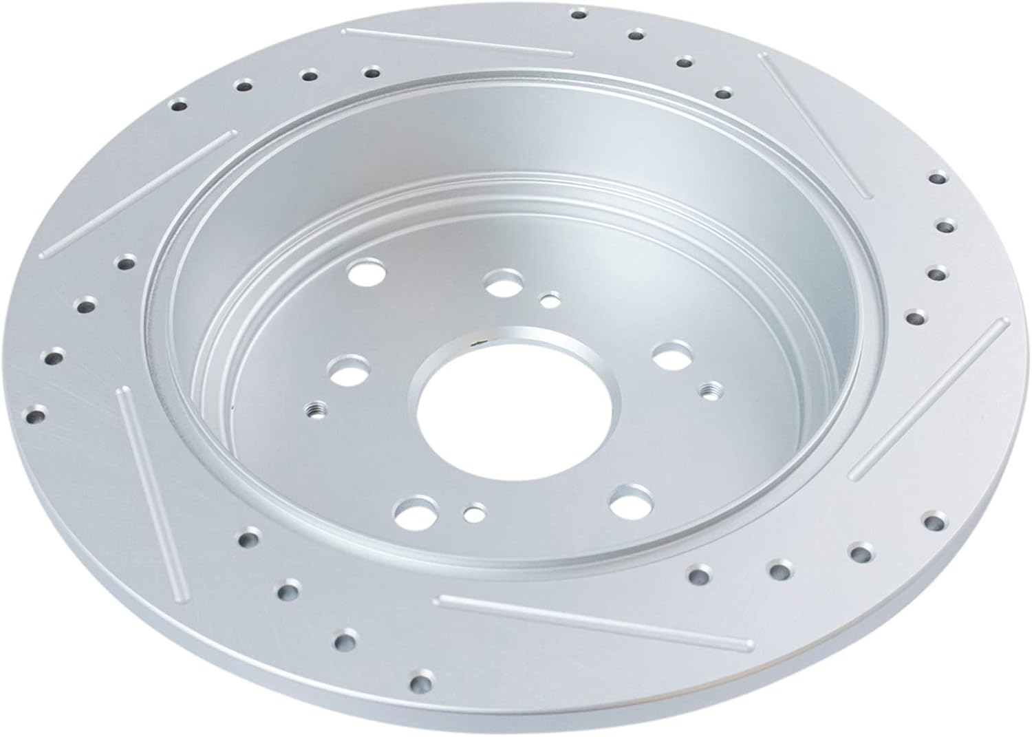 TRQ Performance Front and Rear Brake Rotor Set G Coated Drilled and Slotted Vented Solid Compatible with 2001-2006 Acura MDX 2003-2008 Honda Pilot